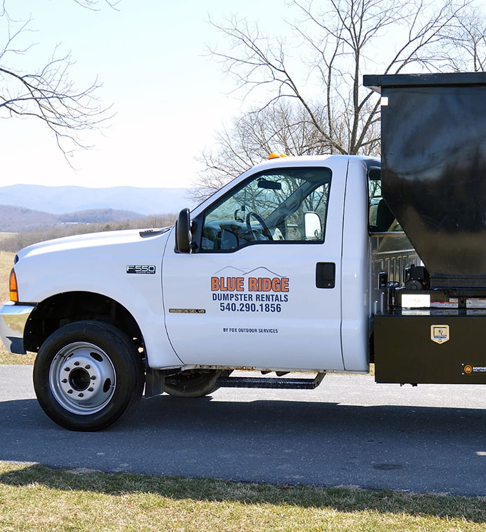 Blue Ridge Dumpster Rentals Truck